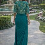 Crepe Silk Ready-to-Wear Saree with Embroidered Koti