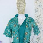 Crepe Silk Ready-to-Wear Saree with Embroidered Koti