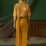 Crepe Silk Ready-to-Wear Saree with Embroidered Koti