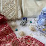 Jashn-E-Bahaaraa Banana Silk Anarkali Suit Set with Banarasi Dupatta – 3 Meter Flared Festive Wear