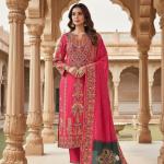 Premium Russian Silk Kurti Set with Aari & Hand Work – 3 Piece Festive & Wedding Wear Suit