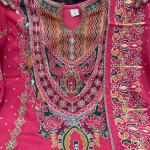 Premium Russian Silk Kurti Set with Aari & Hand Work – 3 Piece Festive & Wedding Wear Suit