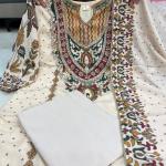 Premium Russian Silk Kurti Set with Aari & Hand Work – 3 Piece Festive & Wedding Wear Suit