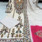 Premium Russian Silk Kurti Set with Aari & Hand Work – 3 Piece Festive & Wedding Wear Suit