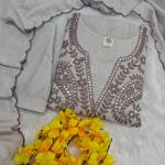 Premium Muslin Cotton 3-Piece Vani Embroidered Kurta Pant Dupatta Set