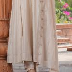 Designer Embroidered Vichitra Anarkali Kurta Pant Set with Dupatta