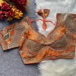 Chandan Cosmos Silk Heavy Embroidered Blouse