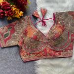 Chandan Cosmos Silk Heavy Embroidered Blouse