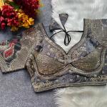 Chandan Cosmos Silk Heavy Embroidered Blouse