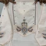 Premium Muslin Cotton Long Kurti Pant Set with Embroidered Dupatta