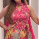 Premium Pure Chinon Handwork Kurti Set with Chiffon Dupatta