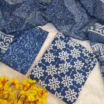 Branded Rayon Slub Printed Kurti Plazzo Set with Chanderi Cotton Dupatta