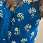 Aarzoo Designer Chinon Long Kurti Set Embroidered Long Top, Pant & Dupatta