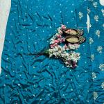 Aarzoo Designer Chinon Long Kurti Set Embroidered Long Top, Pant & Dupatta