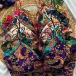 Noodle Strap Crepe Designer Blouse – Back Open Style