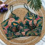 Noodle Strap Crepe Designer Blouse – Back Open Style