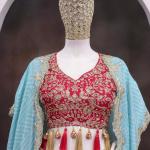 Zayra Designer Dhoti Set with Printed Shrug Modern Fusion Ethnic Outfit – 3 Piece Set