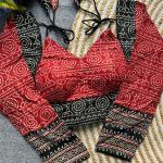 Ajrakh Cotton Designer Blouse – Halter Neck StyleAjrakh Cotton Designer Blouse – Halter Neck Style