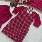 Chinnon Silk Designer Sharara Set