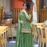 Noor Chinnon Silk Designer Sharara Set  Party Wear Top, Sharara Palazzo & Embroidered Dupatta