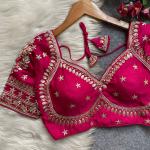 Mumtaz Royal Jodha Style Bridal Blouse – Vichitra Silk Edition