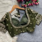 Mumtaz Royal Jodha Style Bridal Blouse – Vichitra Silk Edition