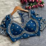 Mumtaz Royal Jodha Style Bridal Blouse – Vichitra Silk Edition