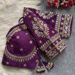 Mumtaz Royal Jodha Style Bridal Blouse – Vichitra Silk Edition