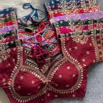 Mumtaz Royal Jodha Style Bridal Blouse – Vichitra Silk Edition