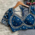 Mumtaz Royal Jodha Style Bridal Blouse – Vichitra Silk Edition