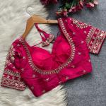 Mumtaz Royal Jodha Style Bridal Blouse – Vichitra Silk Edition