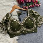 Mumtaz Royal Jodha Style Bridal Blouse – Vichitra Silk Edition