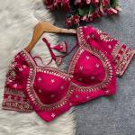 Mumtaz Royal Jodha Style Bridal Blouse – Vichitra Silk Edition