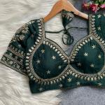 Mumtaz Royal Jodha Style Bridal Blouse – Vichitra Silk Edition