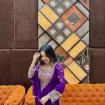 Elara Luxury Crunchy Silk Kurta Sharara Set Premium Boutique Style Festive Wear