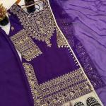 Elara Luxury Crunchy Silk Kurta Sharara Set Premium Boutique Style Festive Wear