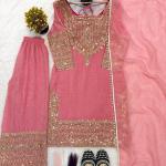 Elara Luxury Crunchy Silk Kurta Sharara Set Premium Boutique Style Festive Wear