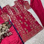 Zehra Chinnon Silk Pakistani Suit Set