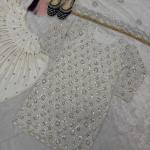 Zoya Designer Georgette Dhoti Suit Set Embroidered Top, Dhoti Salwar & Dupatta