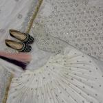 Zoya Designer Georgette Dhoti Suit Set Embroidered Top, Dhoti Salwar & Dupatta