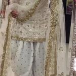 Zoya Designer Georgette Dhoti Suit Set Embroidered Top, Dhoti Salwar & Dupatta