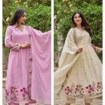 Saheli Chanderi Silk Handwork Suit Set – Premium 3 Piece Collection