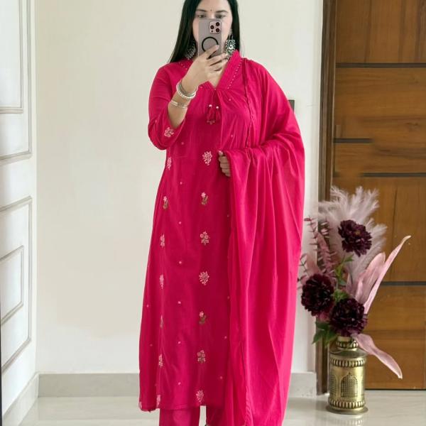 Aarika Premium Jaipuri Cotton Kurti Set – 3 Piece Summer Collection