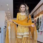 Noor Chinnon Silk Designer Sharara Set