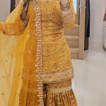 Noor Chinnon Silk Designer Sharara Set