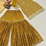 Noor Chinnon Silk Designer Sharara Set