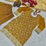 Noor Chinnon Silk Designer Sharara Set