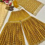 Noor Chinnon Silk Designer Sharara Set