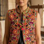 Rivaan Mirror Work Cotton Ethnic Jacket