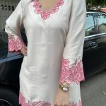 Royale Embroidered Rayon Cord Set Premium Party Wear Top & Palazzo Set